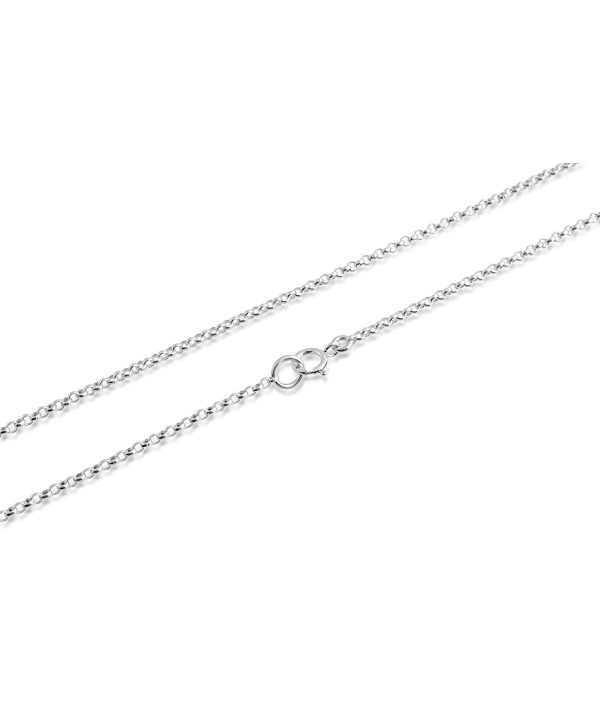 925 Sterling Silver Thin 1mm Round Cable Chain 12"-30" - CS11VCBYMHZ