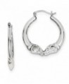 Sterling Silver Rams Head Hoop Earrings (25mm Approximate Length) - CR128F4GQGV