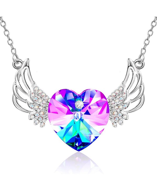 Crystals Swarovski Necklace Daughter Anniversary - Purple - CY18027KNLO Crystals Swarovski Necklace Daughter Anniversary - Purple - CY18027KNLO