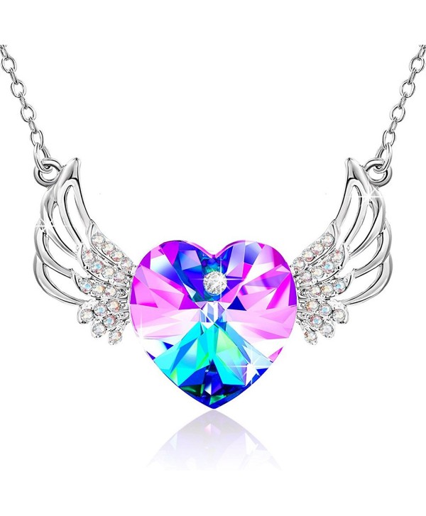 Crystals Swarovski Necklace Daughter Anniversary - Purple - CY18027KNLO