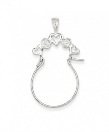 Sterling Silver Heart Charm Holder - CH113PTBEC3