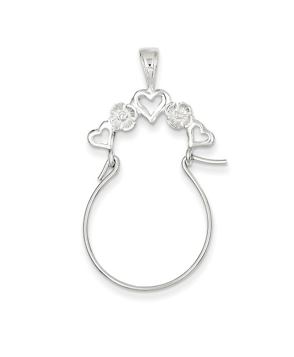 Sterling Silver Heart Charm Holder - CH113PTBEC3