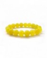 10mm Yellow Stone Beads Yoga Meditation Wrist Japa Mala Rosary Bracelet - CV117PUN7AJ