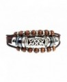 Stylish Swirl Leather Bracelet Adjustable - CH114XRQM23