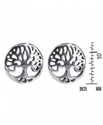 Flourishing Tree Sterling Silver Earrings in Women's Stud Earrings