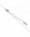 Stainless Necklace Pendant Necklace Rose nl005625 3 in Women's Pendants