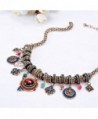 Bohemian Multicolor Pendants Rhinestone Necklace