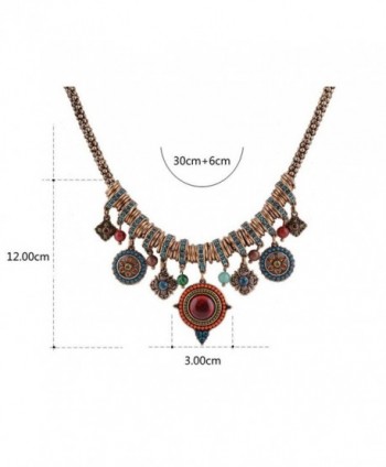 Bohemian Multicolor Pendants Rhinestone Necklace in Women's Pendants