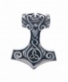 925 Sterling Silver Thor's Hammer Celtic Pendant w/ 18" Box Chain - CG186TLRGE2