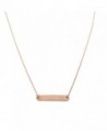 HONEYCAT Rounded Necklace Minimalist Delicate - Rose Gold - CO120Y51OE3