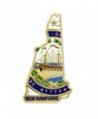 PinMart's State Shape of New Hampshire and New Hampshire Flag Lapel Pin - CG119PEKV5N
