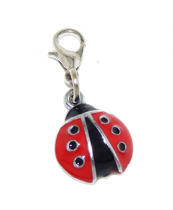 Pro Jewelry Dangling "Ladybug" Clip-on Bead for Charm Bracelet 41570 - C411O09GHND