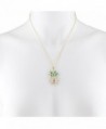 Lux Accessories PIneapple Pendant Necklace