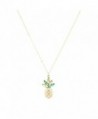Lux Accessories PIneapple Pendant Necklace in Women's Pendants
