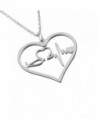 Nurse Gifts EKG Heartbeat Necklace - Looks amazing - Choose Gold- Rose Gold and Silver - Silver - C112OB8BRDR
