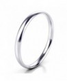 10K White/Yellow/Rose Gold 2MM Plain Dome Wedding Band Ring - white-gold - CS189K520EG