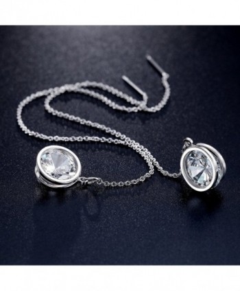 Zirconia LicLiz Threader Earrings Sparkling in Women's Drop & Dangle Earrings