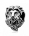 925 Sterling Silver "Lion Head" Charm Bead 3222 - CJ1297E93NV