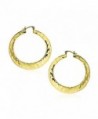 Bling Jewelry Polished Hammered Earrings