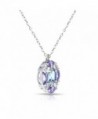 Sterling Silver Amethyst Necklace Accents in Women's Pendants