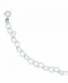 Sterling Silver 7inch Polished Fancy Heart Link Bracelet - CB1157354R1