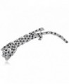 Alilang Silvery Tone Clear Crystal Colored Rhinestones Animal Leopard Cat Brooch Pin - CK112TAYTJN