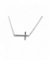 DTLA Sideways Cross Sterling Silver .925 Necklace - CL11NI72GKL