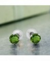 GemStoneKing Fashion Earrings Diopside 4 prong - C31191KNJQ9