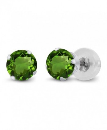 GemStoneKing Fashion Earrings Diopside 4 prong in Women's Stud Earrings