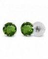 GemStoneKing Fashion Earrings Diopside 4 prong in Women's Stud Earrings