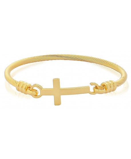 Edforce Stainless Bracelet Christian Diameter - Gold - CA1867M9IUT