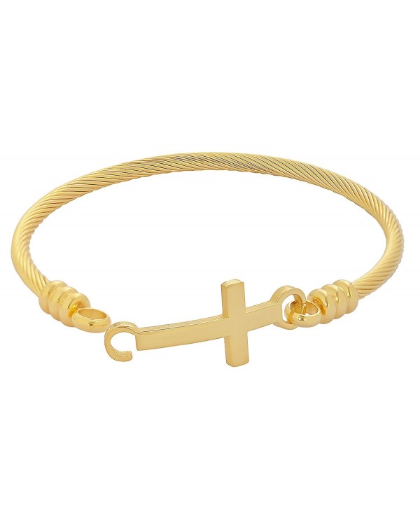 Stainless Bracelet Christian Diameter - Gold - CA1867M9IUT
