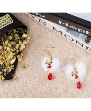 Fystir Colorful Christmas Earrings Snowflake in Women's Drop & Dangle Earrings