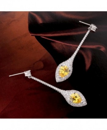 GULICX Glamour Teardrop Earrings Jewelry in Women's Drop & Dangle Earrings