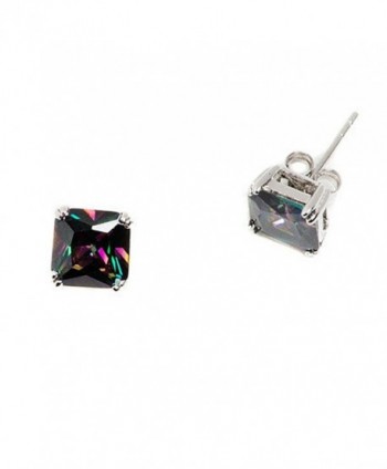 Earrings Princess Rainbow Zirconia Sterling