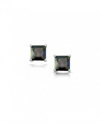 Earrings Princess Rainbow Zirconia Sterling in Women's Stud Earrings