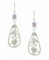 Sienna Sky Silvery Iris Teardrop Filigree Sterling Silver Earrings 266 - CK11DOF9QEB