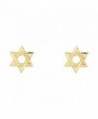 14k Yellow Gold Star of David Stud Earrings (10 X 10mm) - C61229I7569