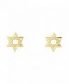 14k Yellow Gold Star of David Stud Earrings (10 X 10mm) - C61229I7569