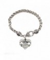 Aries Zodiac 1 Carat Classic Silver Plated Heart Clear Crystal Charm Bracelet Jewelry - CC11VDKQZWP