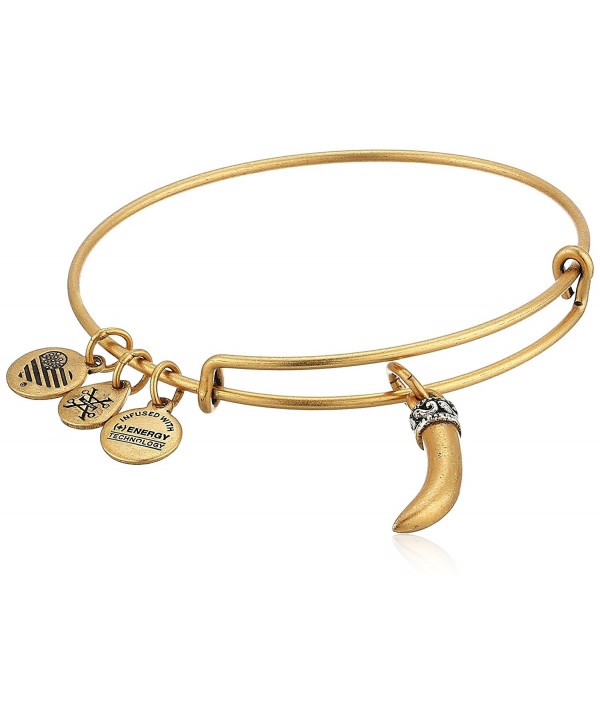 Alex and Ani Womens Horn Bangle - Rafealian Gold - C9182AWMMY7