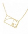 Helen de Lete Golden Division Ratio Sterling Silver Choker Necklace - C612IQGID23