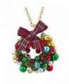 Lux Accessories Christmas Necklace Earring in Women's Jewelry Sets