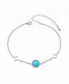 You Are the Only One in My Heart Sterling Silver Created Opal Necklace and Bracelet for Women - CS186TGIA65