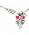 ChubbyChicoCharms Half My Heart Is In Heaven Lariat Style 22" Necklace - Crimson Red - C6127ZECFP3