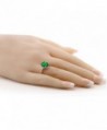 Emerald Sterling Silver 3 Stone Womens in Women's Statement Rings
