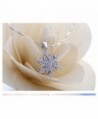 Coolsome Snowflake Necklace Sparking Zirconia