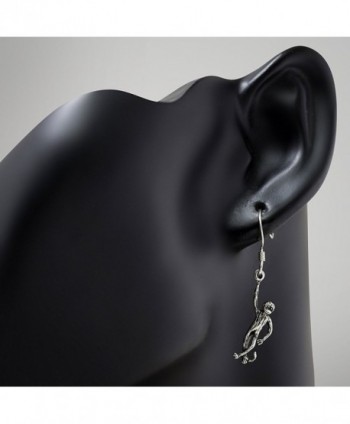 Oxidized Sterling Silver Hanging Earrings in Women's Drop & Dangle Earrings