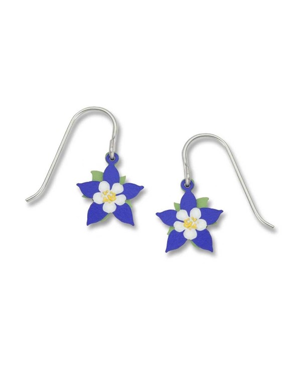 Sienna Sky Handpainted Columbine Flower 2-part Earrings 802-1 - CG12I591LWP