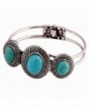 Bolayu Lady Cute Bracelet Turquoise Circle Bohemian Style Retro Plating - CW12L2WJU75